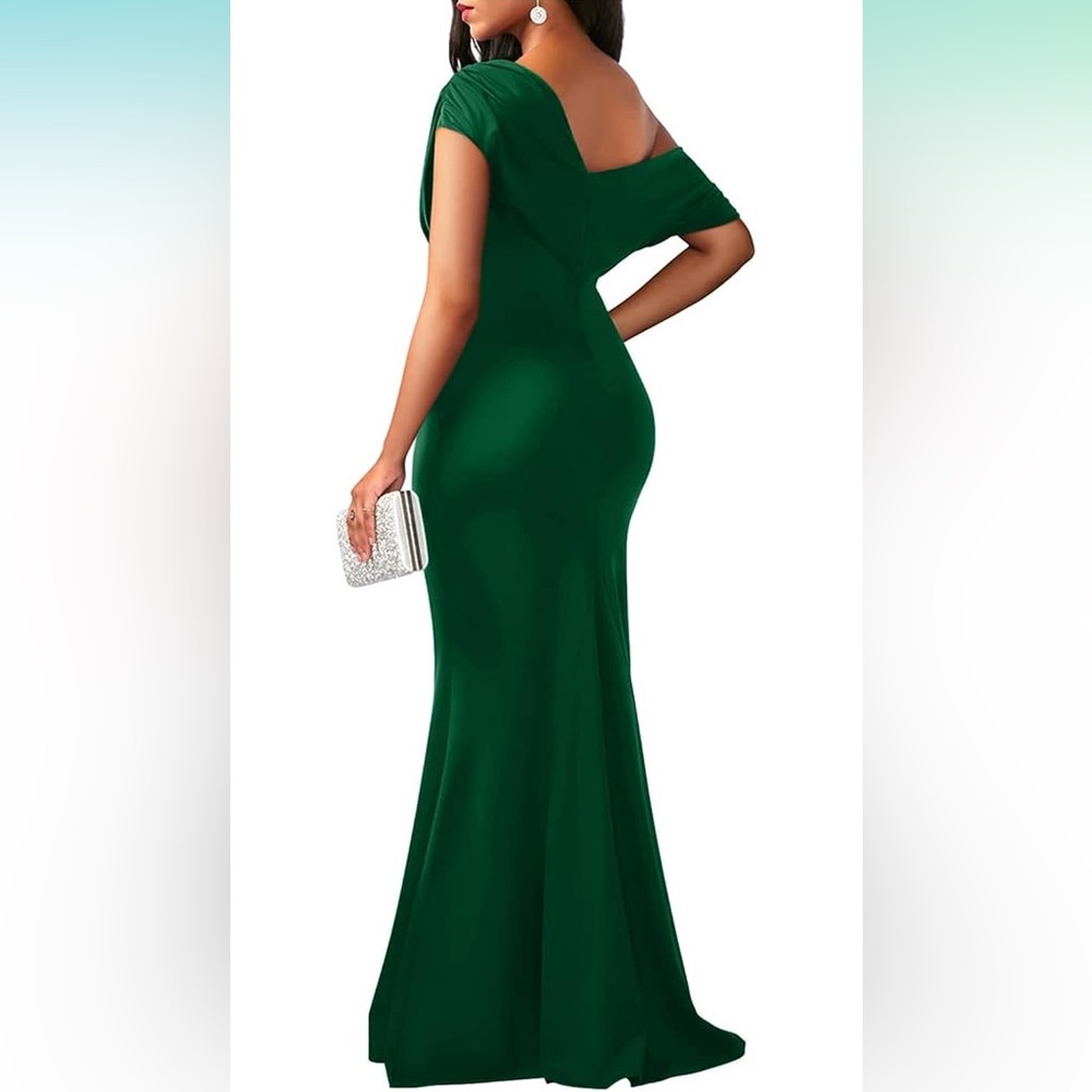 Emerald green Trumpet Dress